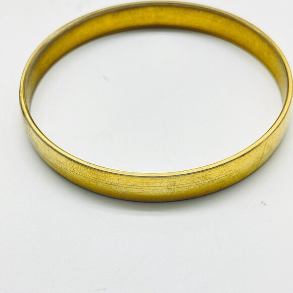 CROWN TRIFARI Bangle Bracelet Gold Tone Classic Career Workwear - Picture 2 of 6